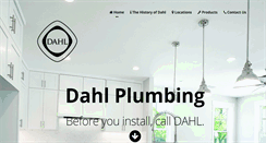 Desktop Screenshot of dahlplumbing.com