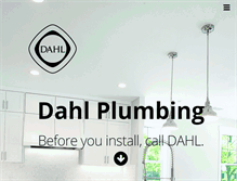 Tablet Screenshot of dahlplumbing.com